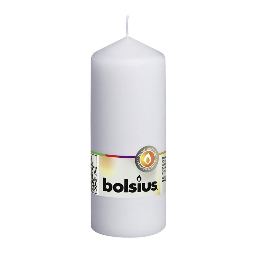 Bolsius White Pillar Candle 15cm x 6cm £4.94